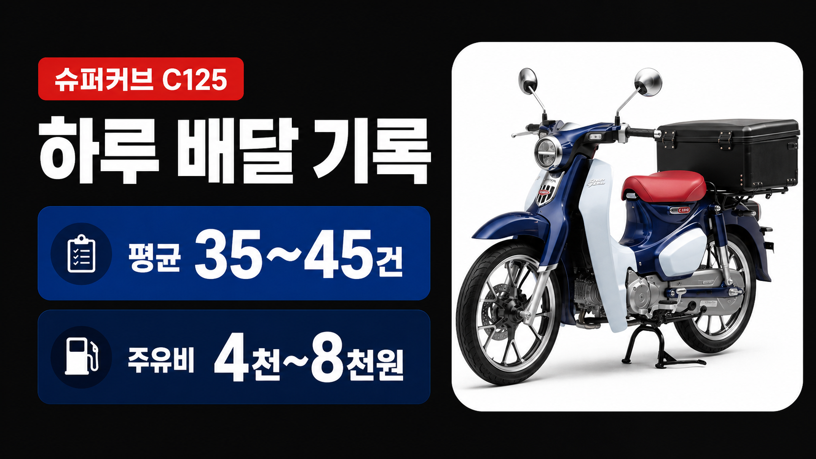 C125배달기록