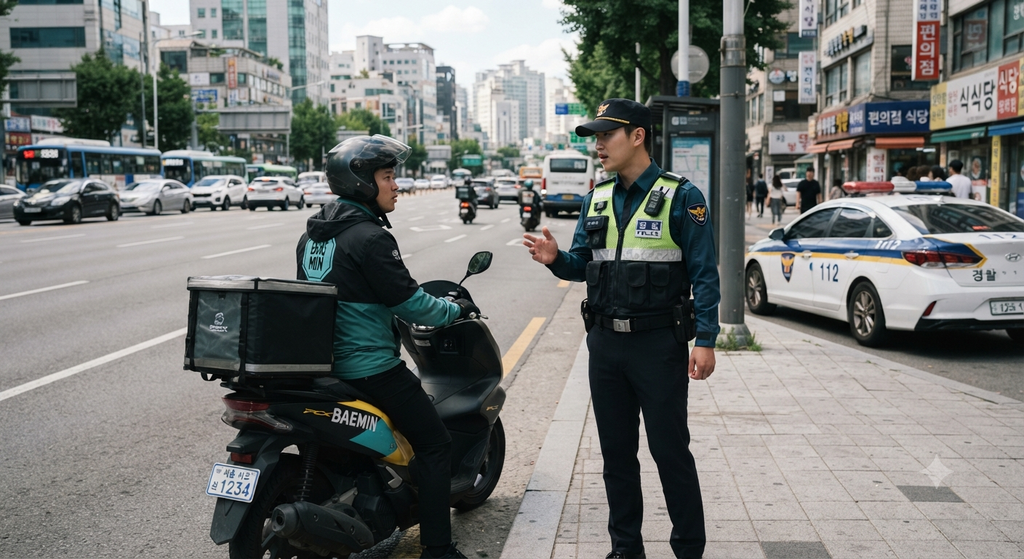 배달 중 과태료 단속된 경험, 실제 후기