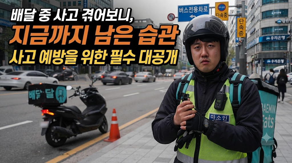 배달 중 사고 겪은이후