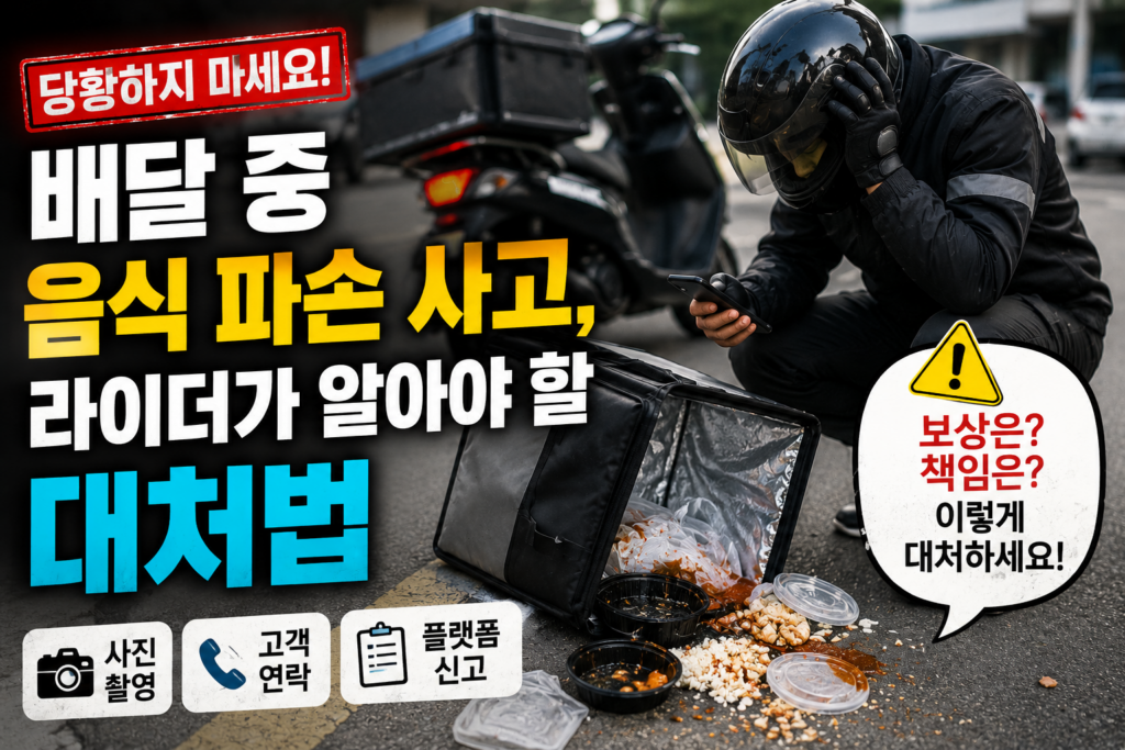 배달중음식파손