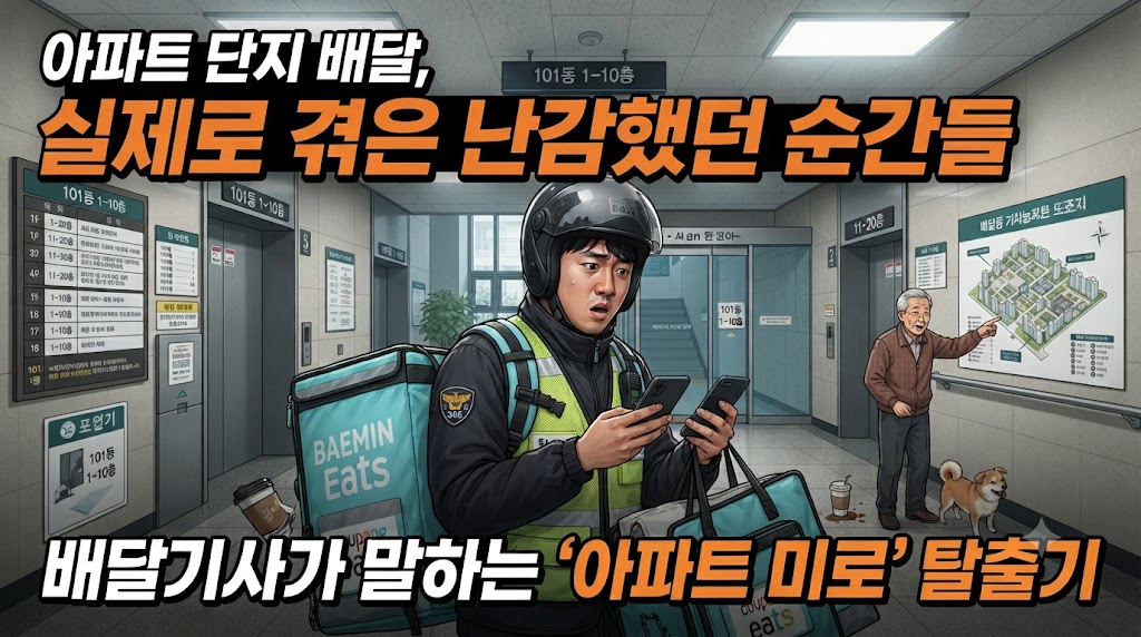 아파트 단지 배달, 실제로 겪은 난감했던 순간들